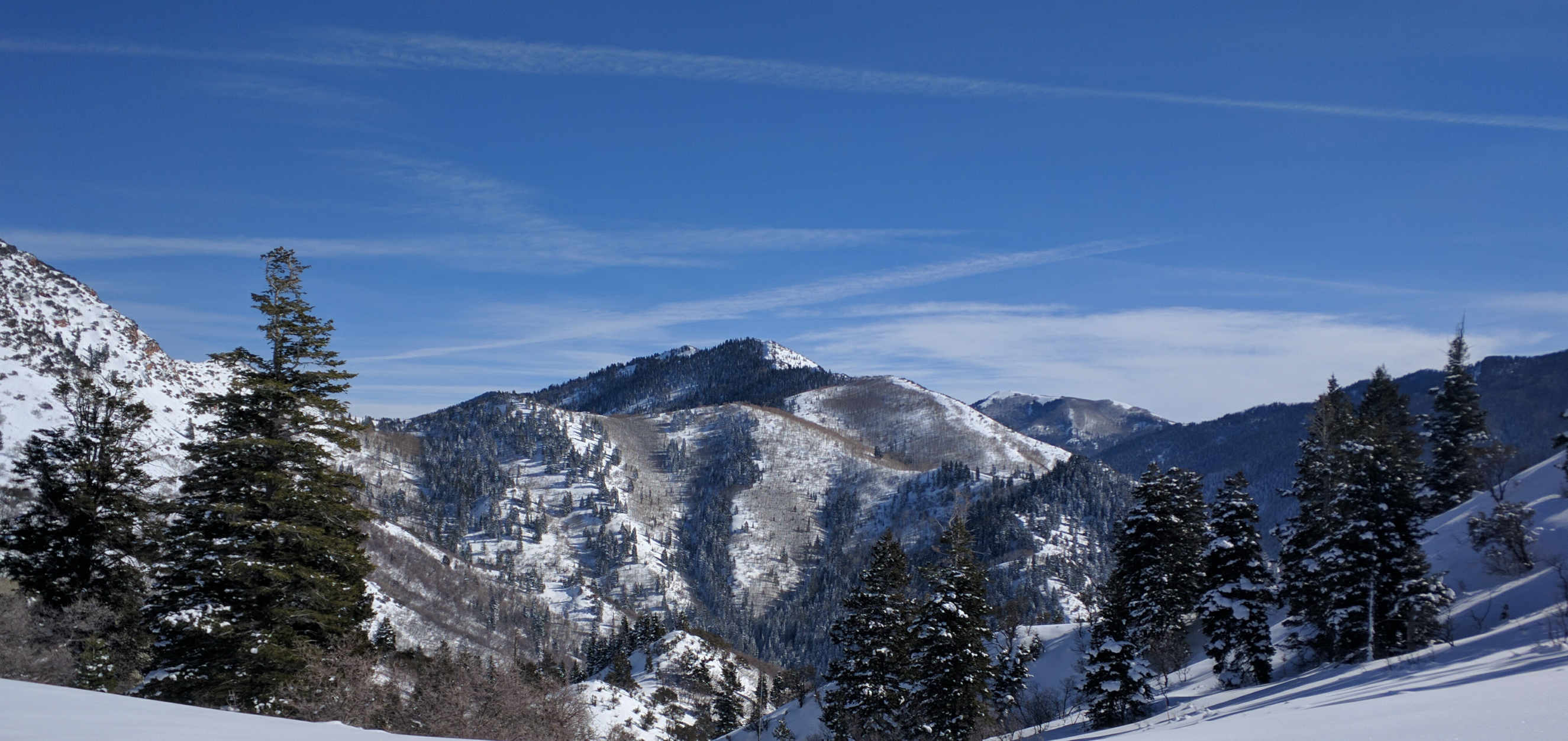 Panorama from saddle leading to Mt Aire UT